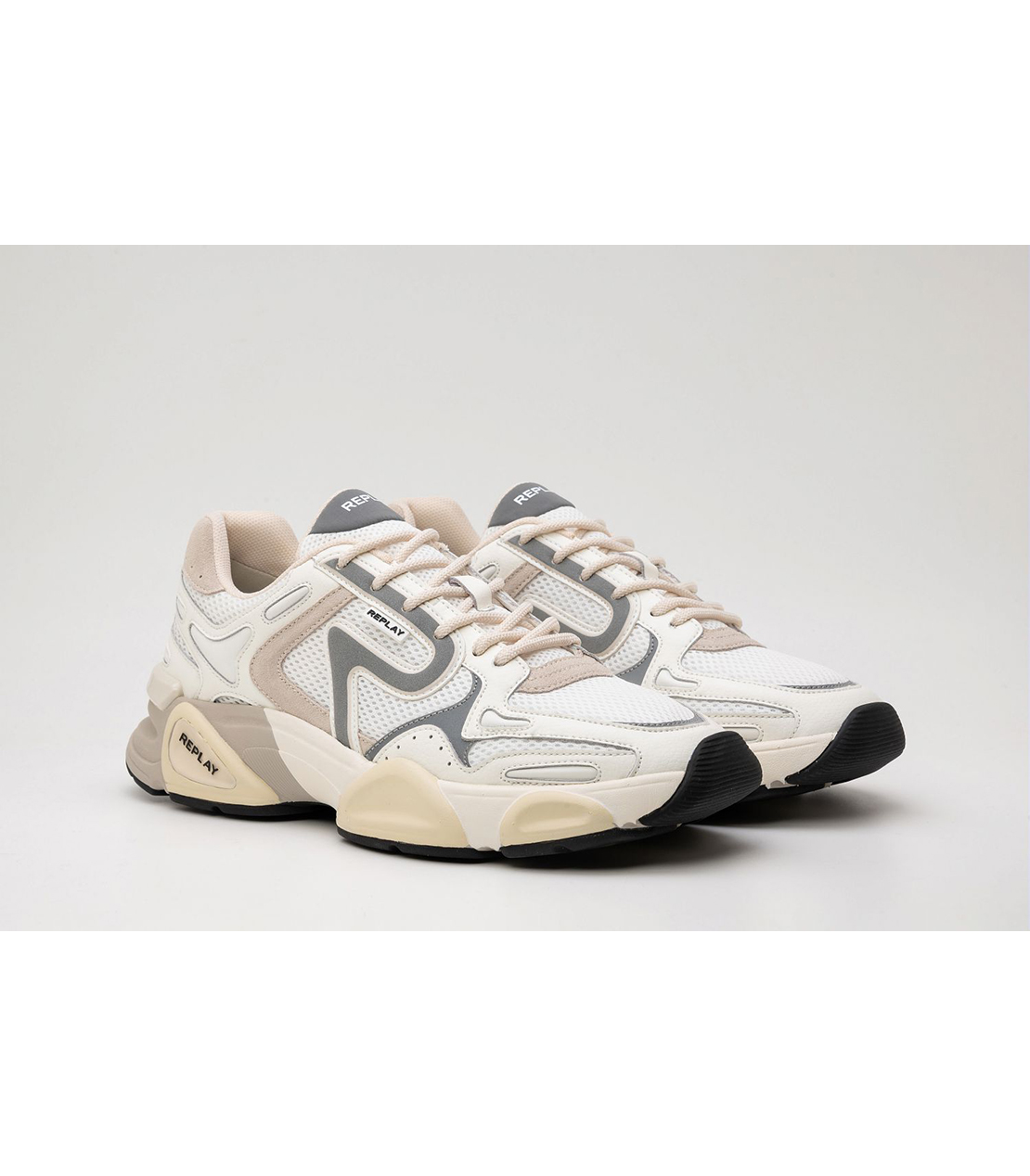 ボリュームソールハイテクスニーカー 詳細画像 オフホワイト 3